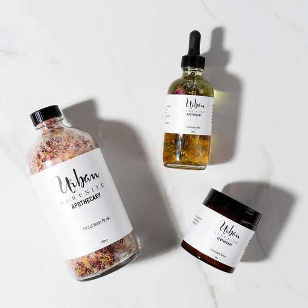 Bundle - Floral Collection natural skincare by Urban Serenité Apothecary