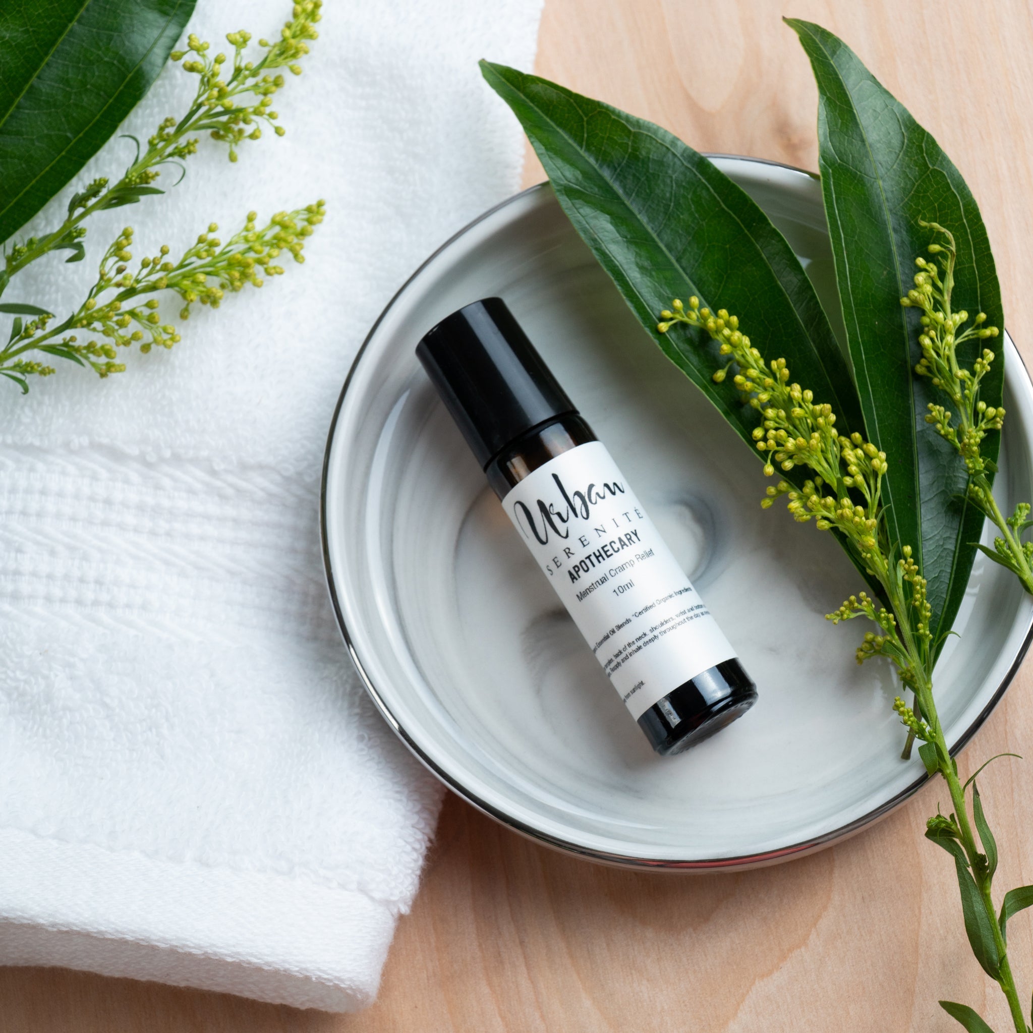 Essential Oil Roller Blend - Menstrual Cramp Relief natural skincare by Urban Serenité Apothecary