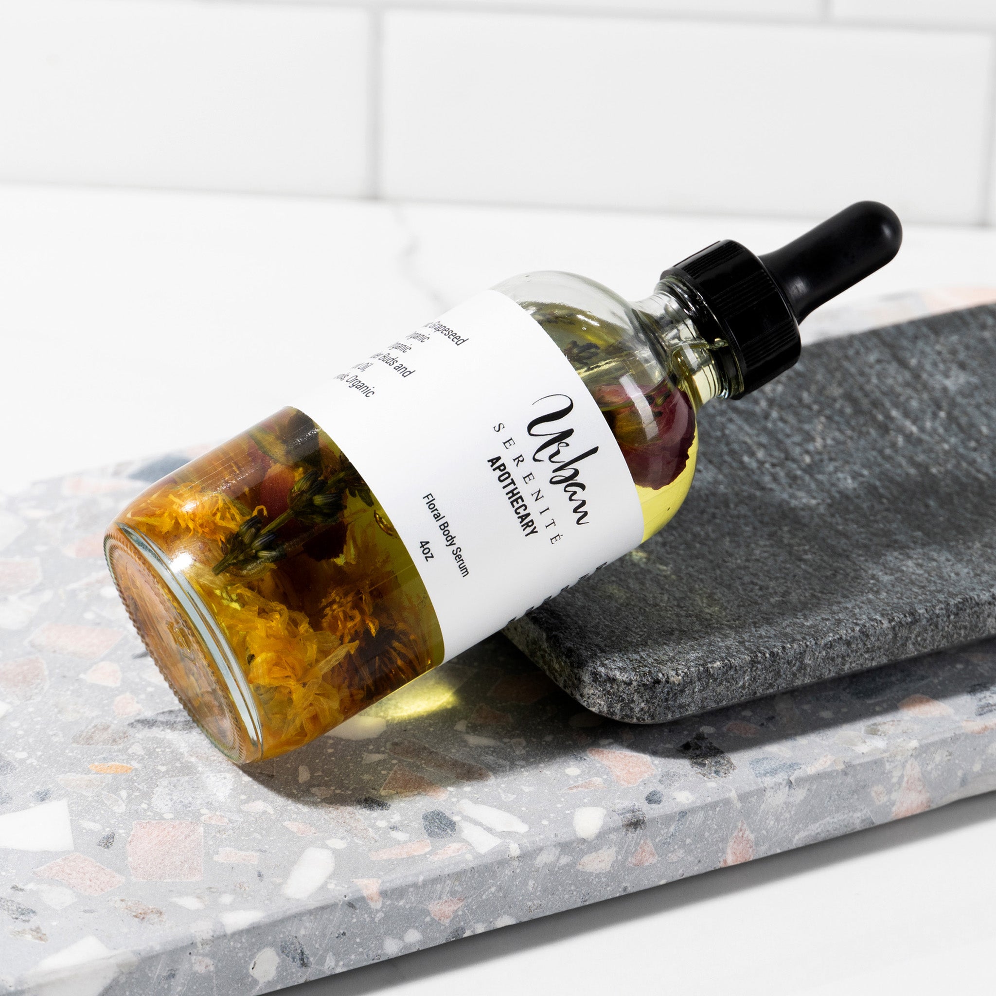 Floral Body Serum natural skincare by Urban Serenité Apothecary