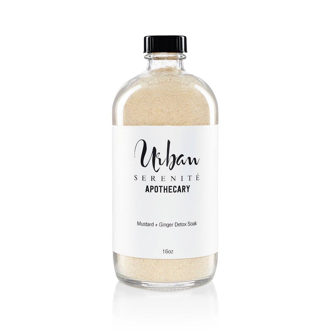 Mustard + Ginger Detox Soak natural skincare by Urban Serenité Apothecary