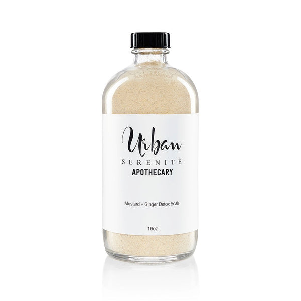 Mustard + Ginger Detox Soak natural skincare by Urban Serenité Apothecary