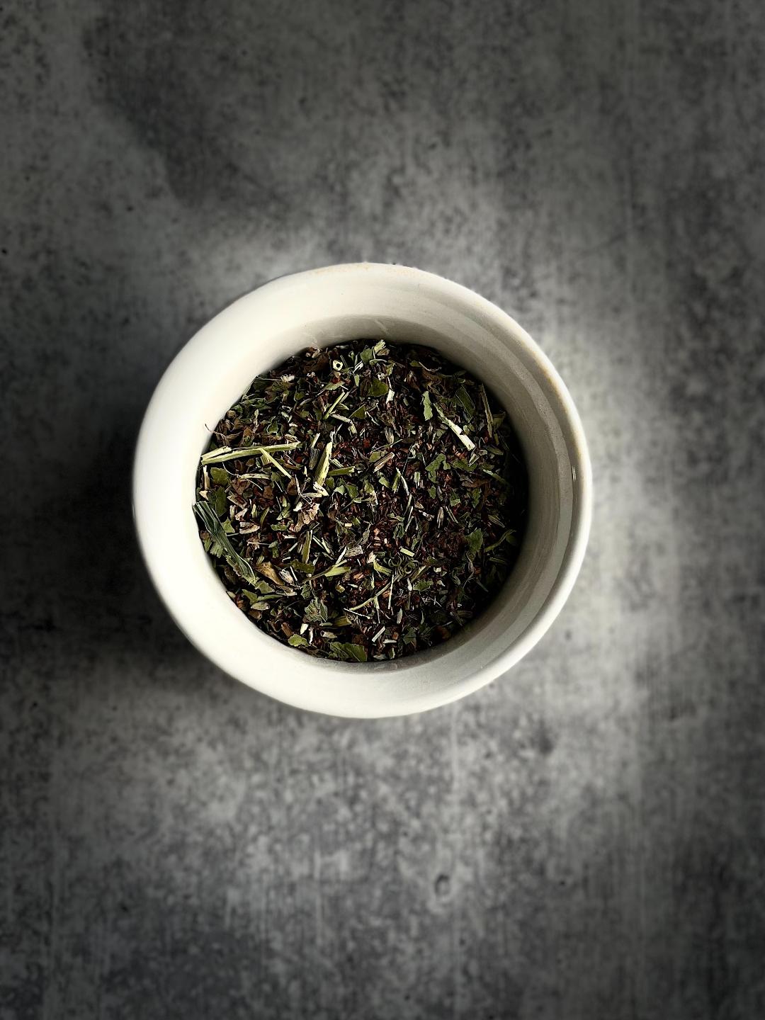 Relieve Anxiety + Stress Tea Blend natural skincare by Urban Serenité Apothecary