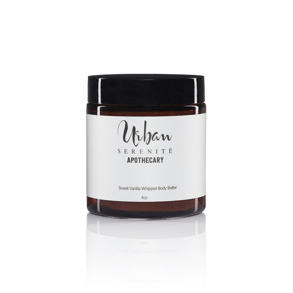 Sweet Vanilla Whipped Body Butter natural skincare by Urban Serenité Apothecary