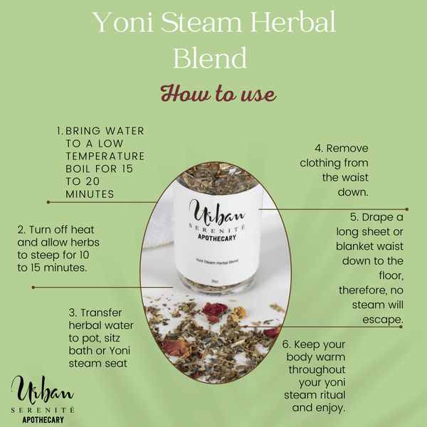 Yoni Steam Herbal Blend natural skincare by Urban Serenité Apothecary